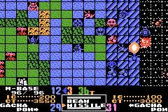 Famicom Mini 30: SD Gundam World: Gachapon Senshi Scramble Wars gameplay screenshot on GBA