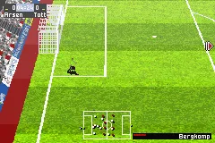 FIFA 06 gameplay screenshot on GBA