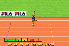 Fila Decathlon gameplay screenshot on GBA