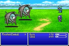 Final Fantasy IV Advance gameplay screenshot on GBA