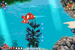 Finding Nemo gameplay screenshot on GBA