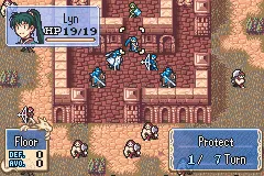 Fire Emblem: The Blazing Blade gameplay screenshot on GBA