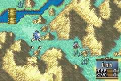 Fire Emblem: The Sacred Stones gameplay screenshot on GBA