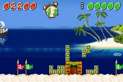Fortress gameplay screenshot on GBA