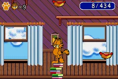 Garfield: The Search for Pooky gameplay screenshot on GBA