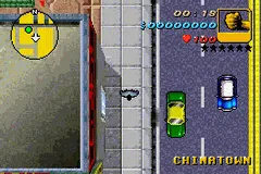 Grand Theft Auto gameplay screenshot on GBA