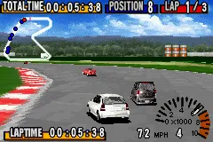 GT Advance Championship Racing gameplay screenshot on GBA