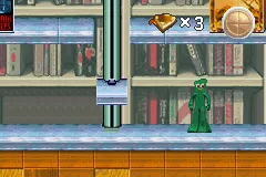 Gumby vs. the Astrobots gameplay screenshot on GBA