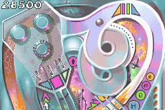 Hardcore Pinball gameplay screenshot on GBA