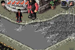 Harry Potter and the Chamber of Secrets gameplay screenshot on GBA