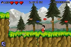 Heidi: The Game gameplay screenshot on GBA