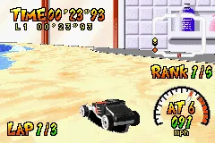 Hot Wheels: Burnin' Rubber gameplay screenshot on GBA