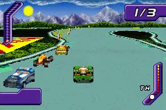 Hot Wheels World Race gameplay screenshot on GBA
