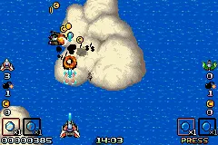 Invader gameplay screenshot on GBA
