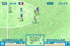 ISS Advance: International Superstar Soccer Advance gameplay screenshot on GBA