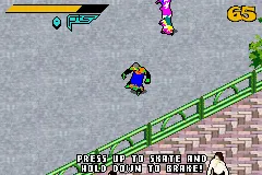 Jet Set Radio gameplay screenshot on GBA