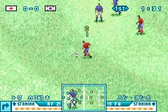 Jikkyou World Soccer Pocket 2 gameplay screenshot on GBA