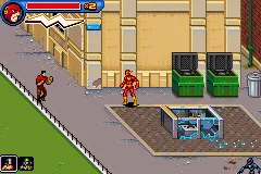 Justice League Heroes: The Flash gameplay screenshot on GBA