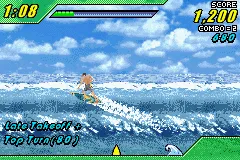 Kelly Slater's Pro Surfer gameplay screenshot on GBA