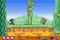Klonoa 2: Dream Champ Tournament gameplay screenshot on GBA