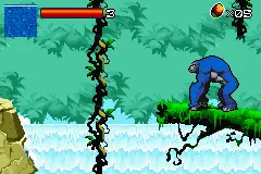 Kong: The Animated Series gameplay screenshot on GBA