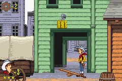 Lucky Luke: Wanted! gameplay screenshot on GBA