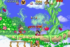 Magical Quest Starring Mickey & Minnie gameplay screenshot on GBA