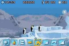 March of the Penguins gameplay screenshot on GBA