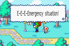 Mario & Luigi: Superstar Saga gameplay screenshot on GBA