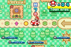 Mario Party Advance gameplay screenshot on GBA
