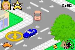 Mary-Kate and Ashley: Sweet 16: Licensed to Drive gameplay screenshot on GBA