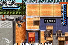 Mat Hoffman's Pro BMX gameplay screenshot on GBA