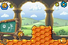 Maya the Bee: Sweet Gold gameplay screenshot on GBA