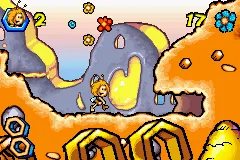 Maya the Bee: The Great Adventure gameplay screenshot on GBA