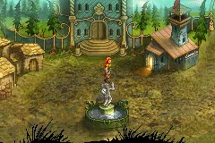Mazes of Fate gameplay screenshot on GBA