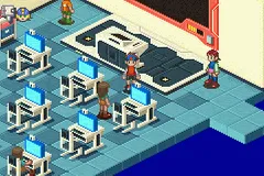 Mega Man Battle Network 2 gameplay screenshot on GBA