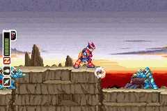 Mega Man Zero 2 gameplay screenshot on GBA