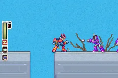 Mega Man Zero 4 gameplay screenshot on GBA