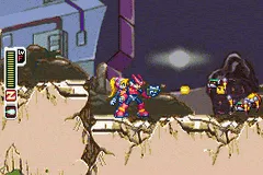 Mega Man Zero gameplay screenshot on GBA