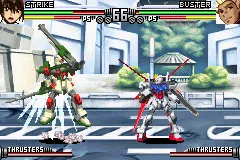 Mobile Suit Gundam Seed: Battle Assault gameplay screenshot on GBA