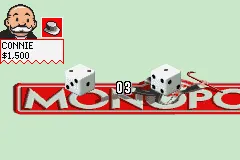 Monopoly gameplay screenshot on GBA
