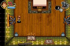 Monster House gameplay screenshot on GBA