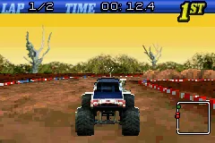 Monster Trucks gameplay screenshot on GBA
