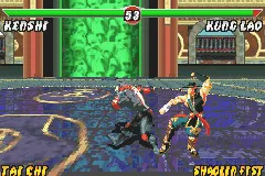 Mortal Kombat: Deadly Alliance gameplay screenshot on GBA