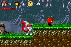 Mr. Nutz gameplay screenshot on GBA