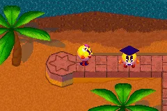 Ms. Pac-Man Maze Madness gameplay screenshot on GBA