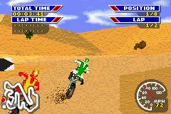 MX 2002 Featuring Ricky Carmichael gameplay screenshot on GBA