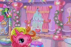 My Little Pony: Crystal Princess - The Runaway Rainbow gameplay screenshot on GBA