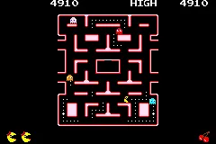 Namco Museum gameplay screenshot on GBA