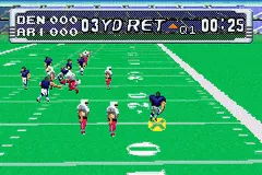 NFL Blitz 2003 gameplay screenshot on GBA